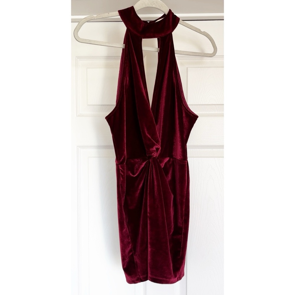 NWT Burgundy Velvet Romper Size Medium